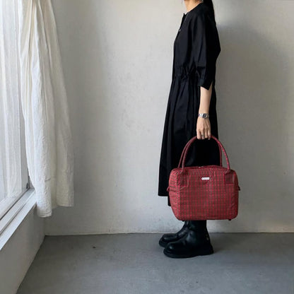 R&D.M.Co タータンチェックグロッサリーボストンバッグ　ロイヤルスチュワート