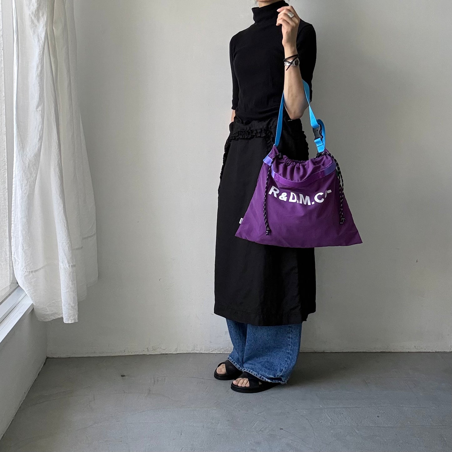 R&D.M.Co 　ショッピングバッグ　パープル