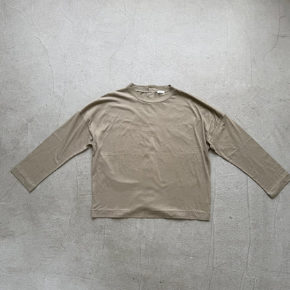R&D.M.Co  ドロップキャンディボタンロングスリーブTシャツ　カーキ