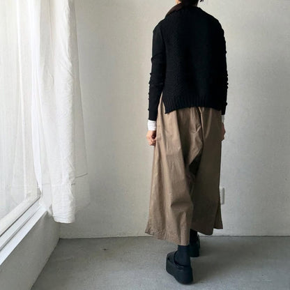jujudhau  デッドストックコットンワイドパンツ　カーキ