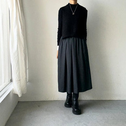 Linenya  ウールタックスカート