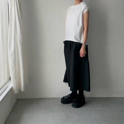 homspun コンパクトウェザーノースリーブブラウス　ホワイト