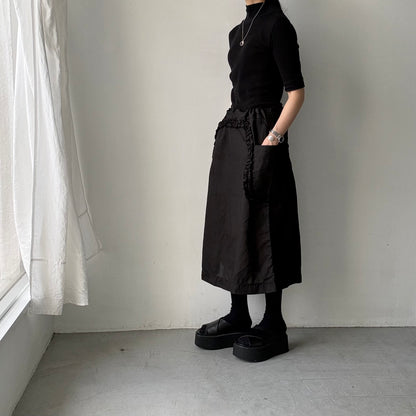 R&D.M.Co  リネンガーメントダイフリルデコレーションスカート