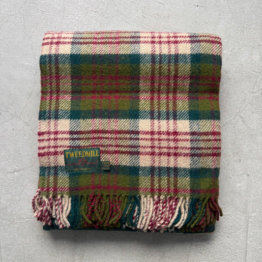 TWEED MILL ウールブランケットThistleberry
