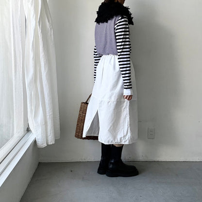 homspun ラムフリンジストール　ブラック