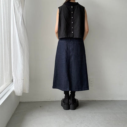 atelier naruse  コットンデニムタイトスカート