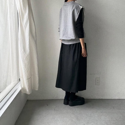 homspun コンパクト裏毛ベスト　トップグレー