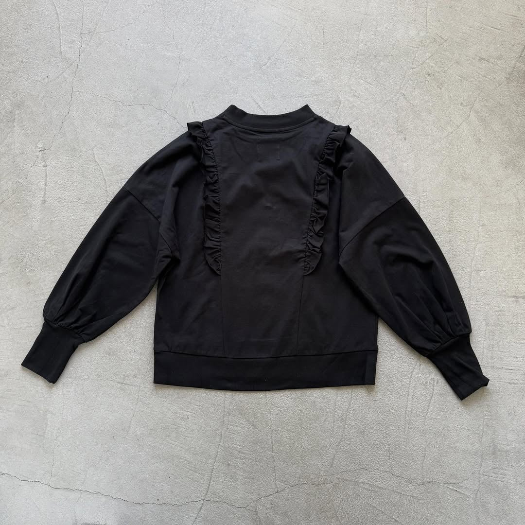 MAGALI コットン天竺ショルダーフリルカットソー