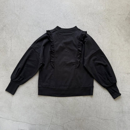 MAGALI コットン天竺ショルダーフリルカットソー