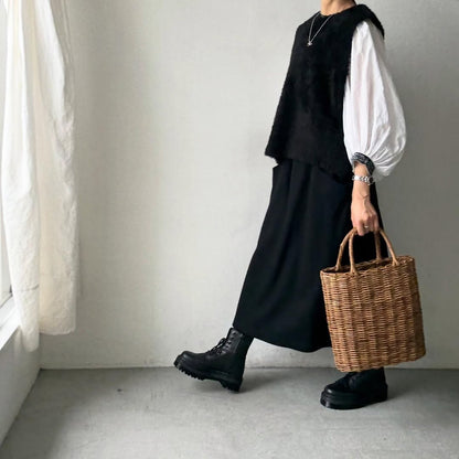 cion  アルパカ混モールベスト