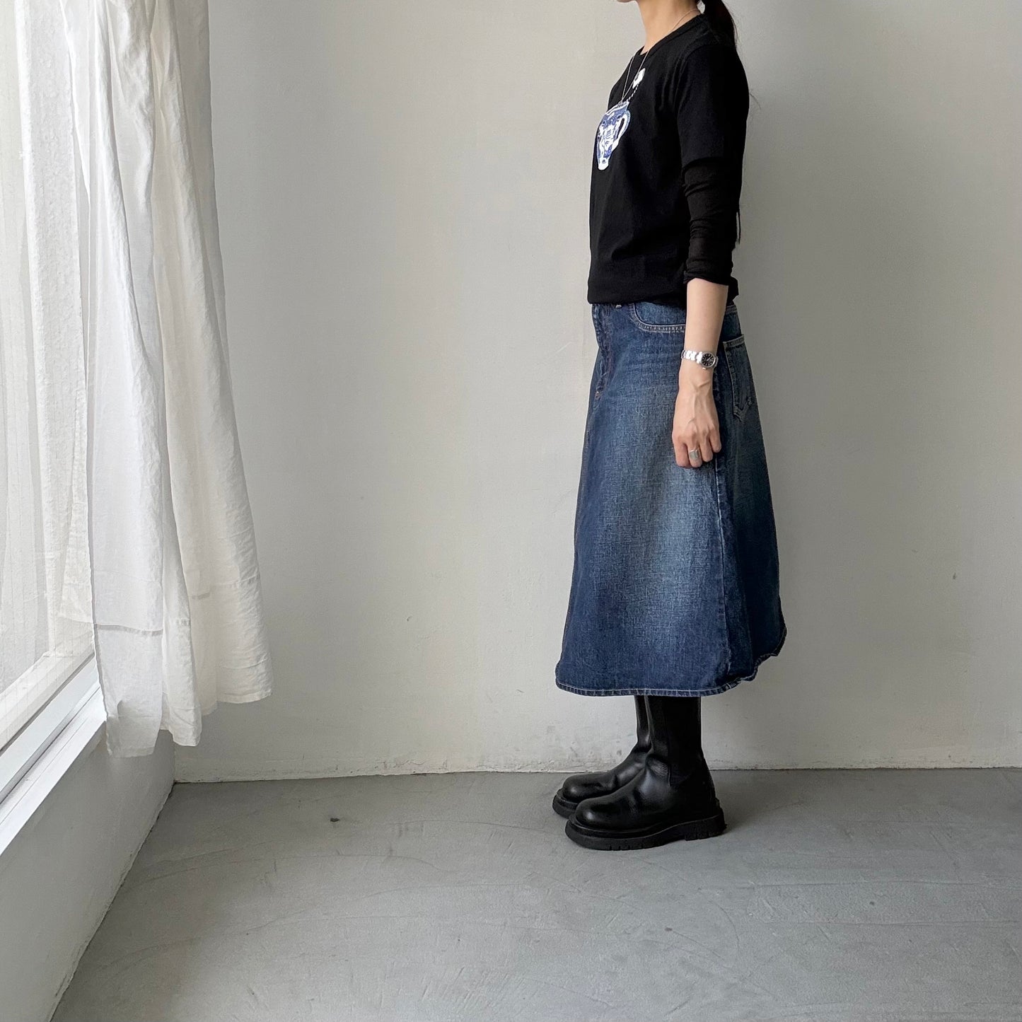 R&D.M.Co   BLUE WILLOWミルクティーTシャツ