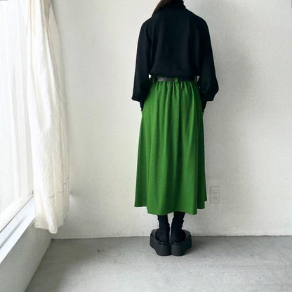 atelier naruse ウールタートルネックニット　ブラック