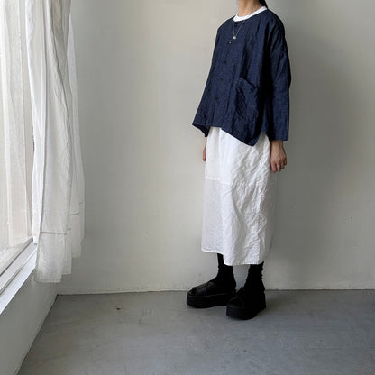 jujudhau デッドストックデニムダブルボタンシャツ
