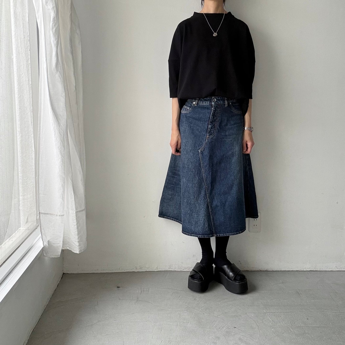 Linenya  テラヴェ7分袖Tシャツ