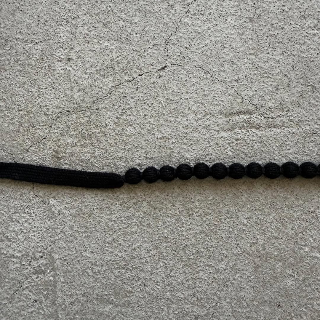 homspun ウールネックレス　ブラック