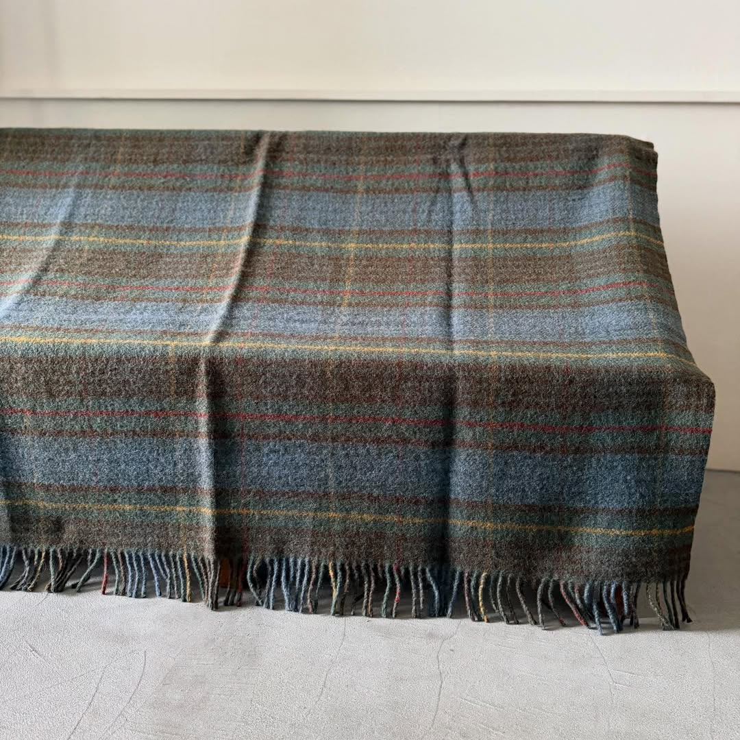 TWEED MILL ウールブランケット
 Antique hunting stewart