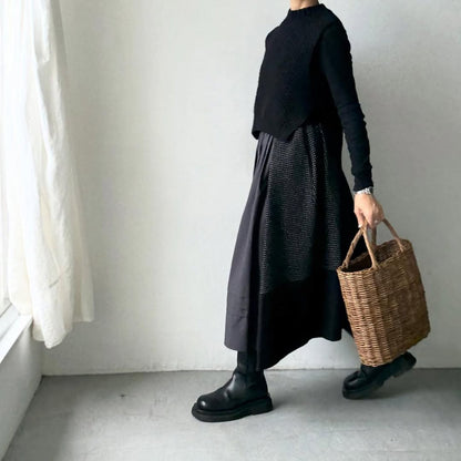 MAGALI  ピンドットツイードヴィンテージスカート