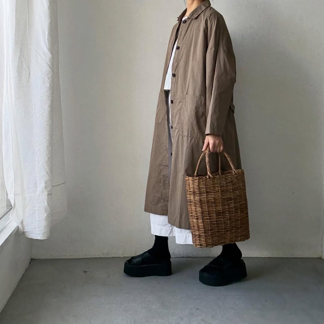 jujudhau  デッドストックコットンワークコート　カーキ