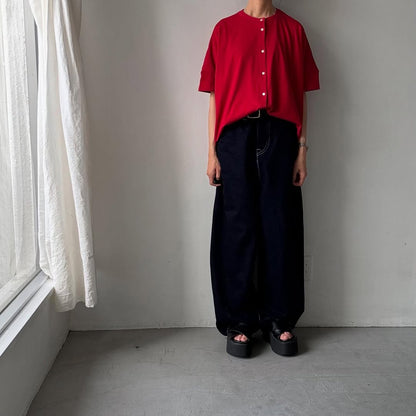 Linenya  Tシャツカーディガン　レッド