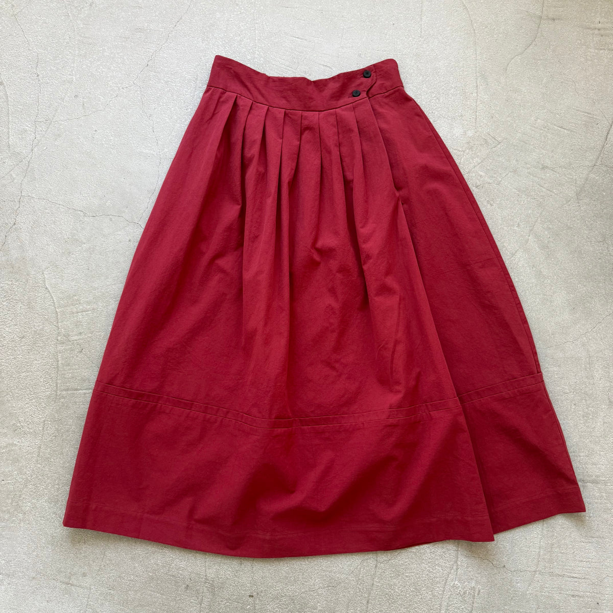 MAGALI オールドコットンラップ風スカート　レッド