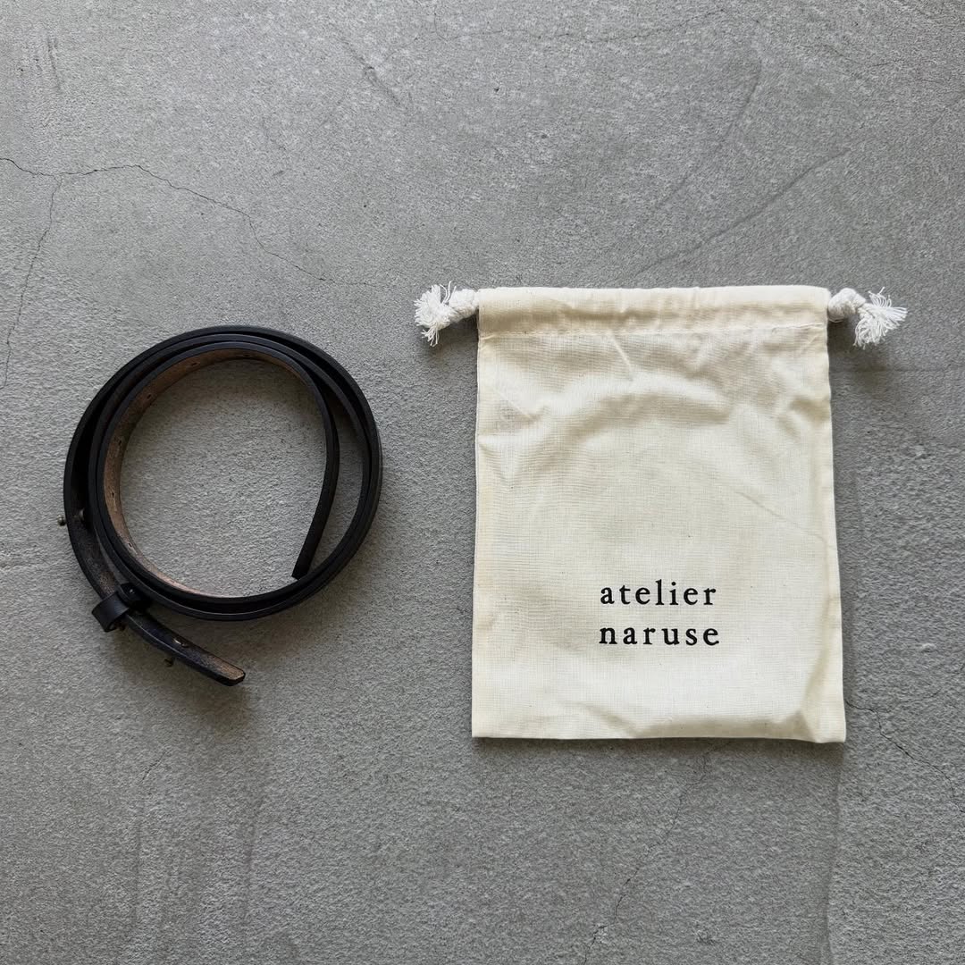 atelier naruse ギボシミドルベルト　ブラック