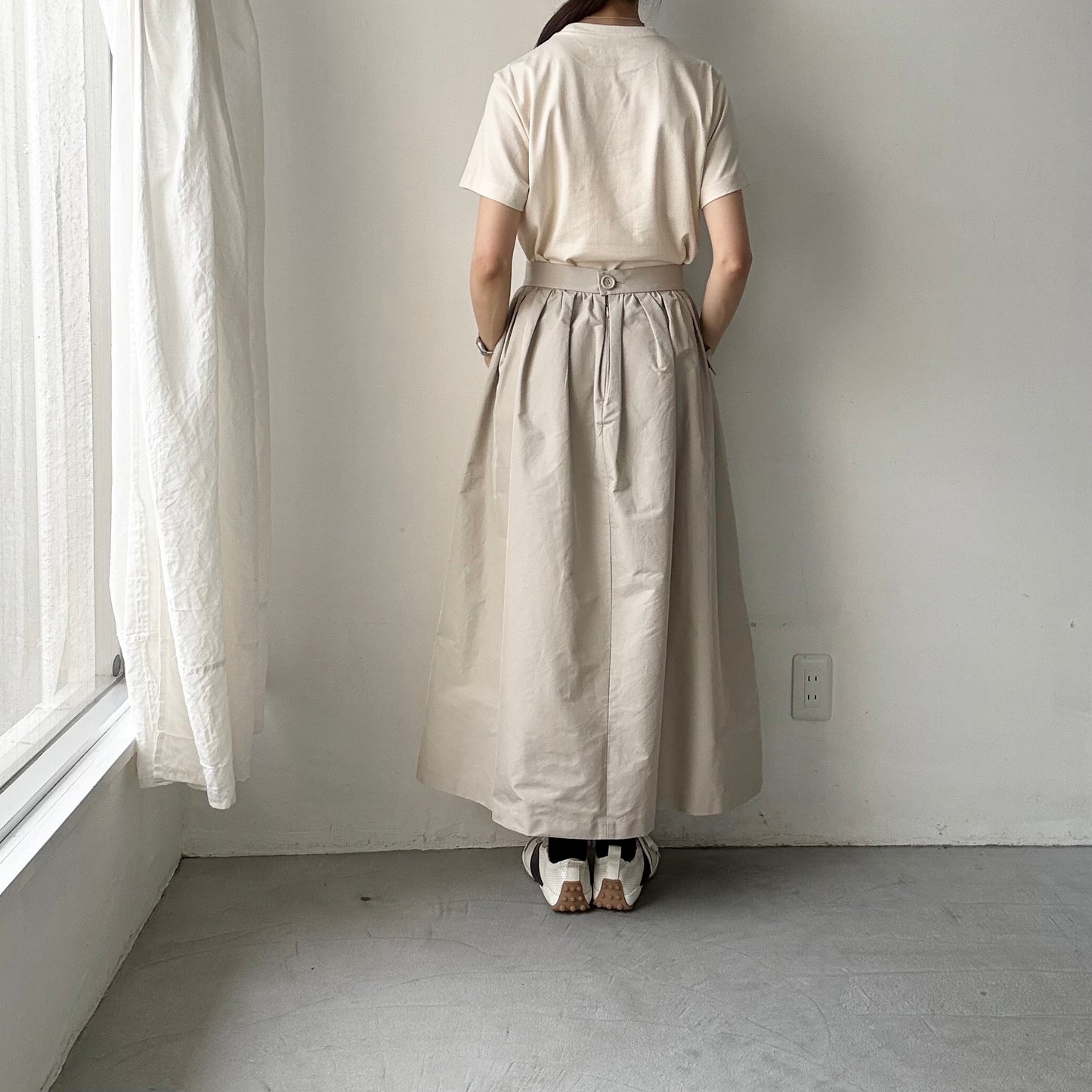 OLDMANS TAILOR OMTフロッキープリントロゴ半袖Tシャツ