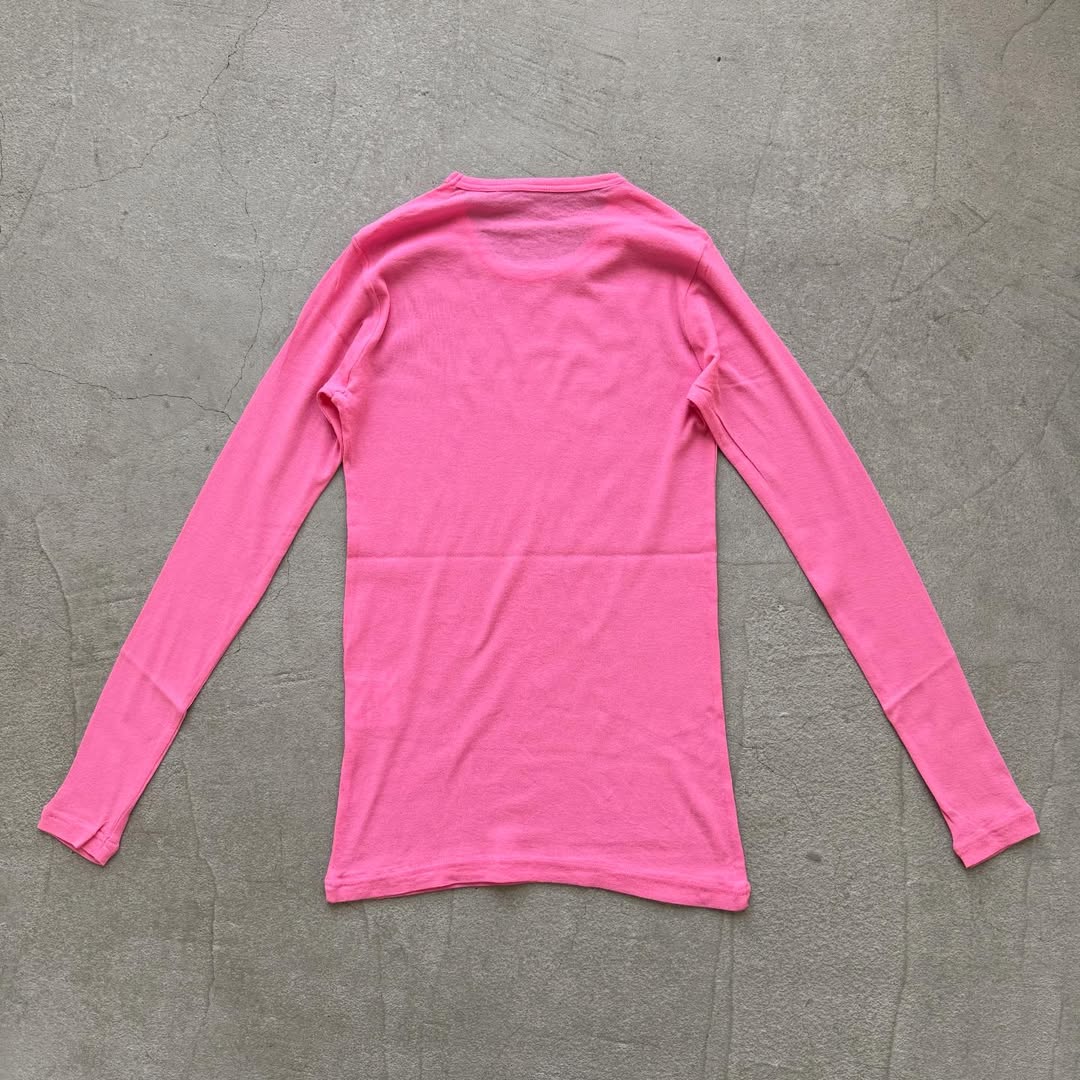 ゴーシュ  強撚フライス長袖Tシャツ
color ブライトピンク
