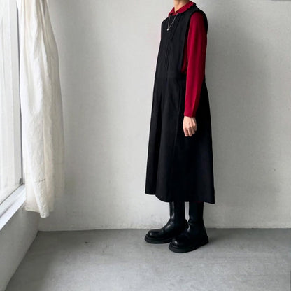 cion  ウールフリルカラーポロニット　レッド