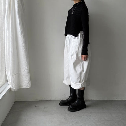 atelier d'antan Perriereコットンワイドパンツ　ホワイトsize 1