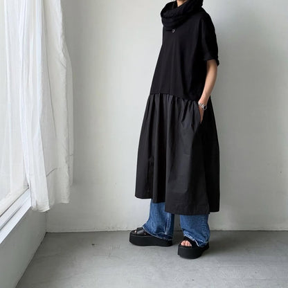 cion コットンTシャツコンビワンピース
