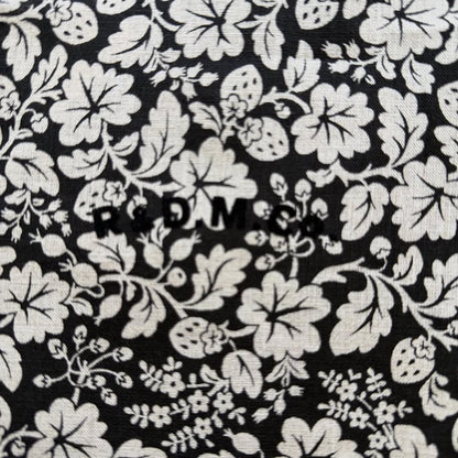 R&D.M.Co  ワイルドベリーリネンドローストリングバッグスモール
ブラック×フラックス