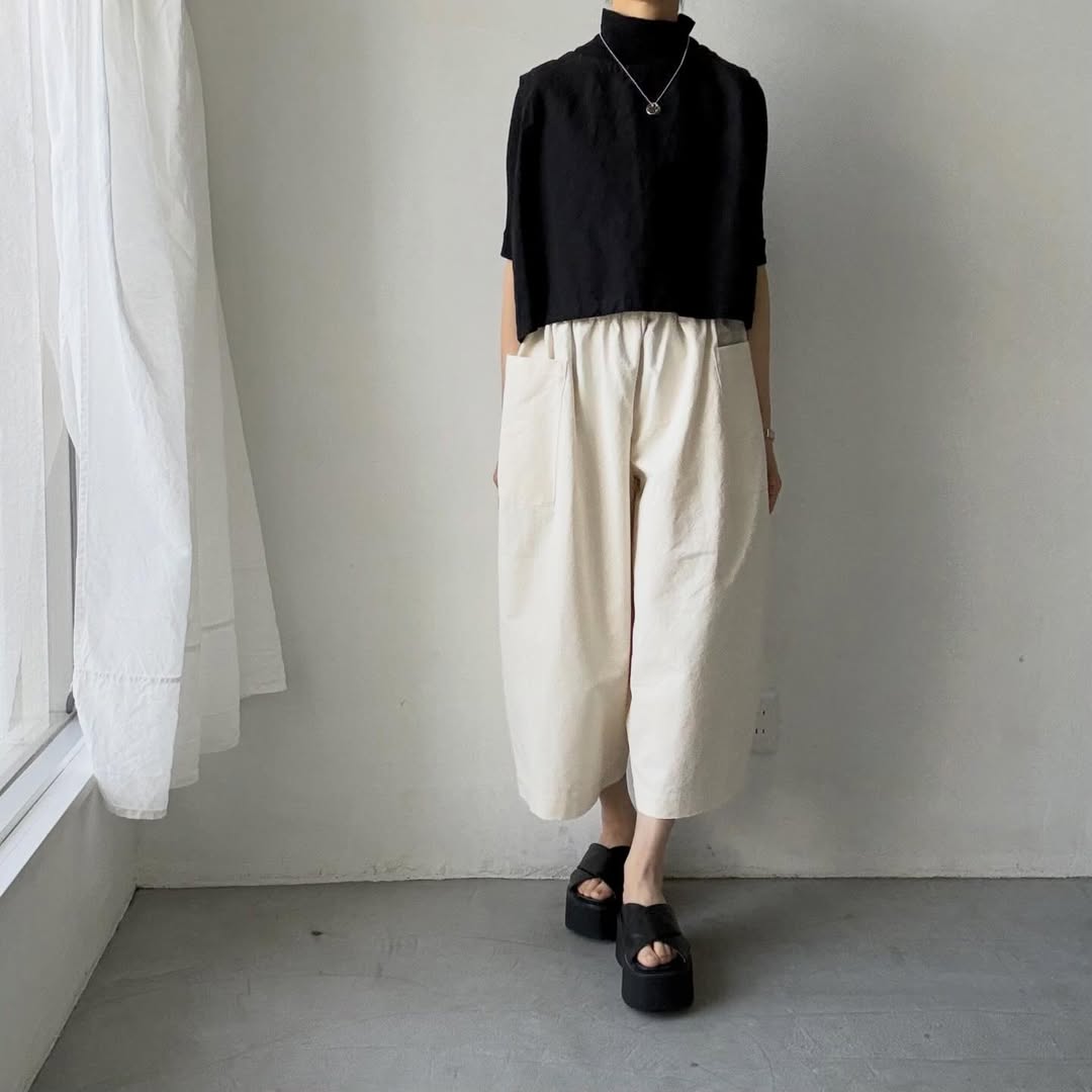 atelier d'antan Perriereコットンワイドパンツ