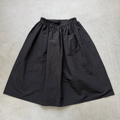 R&D.M.Co  コットンリネンシルクワッシャーサロンエプロン　ブラック