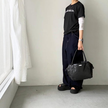 R&D.M.Co パイルエンブロイダリーTシャツ