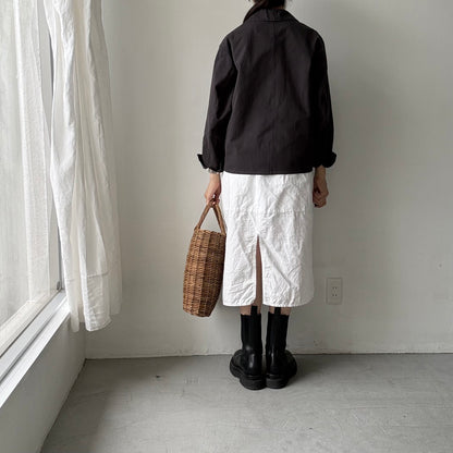 atelier d'antan Kantor コットンジャケット　ダークグレー