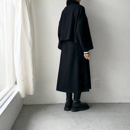 R&D.M.Co  フリルデコレーションジャケット　ブラック