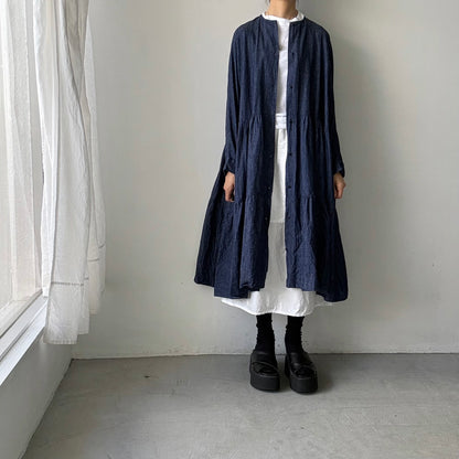 jujudhau デッドストックデニムティアードドレス