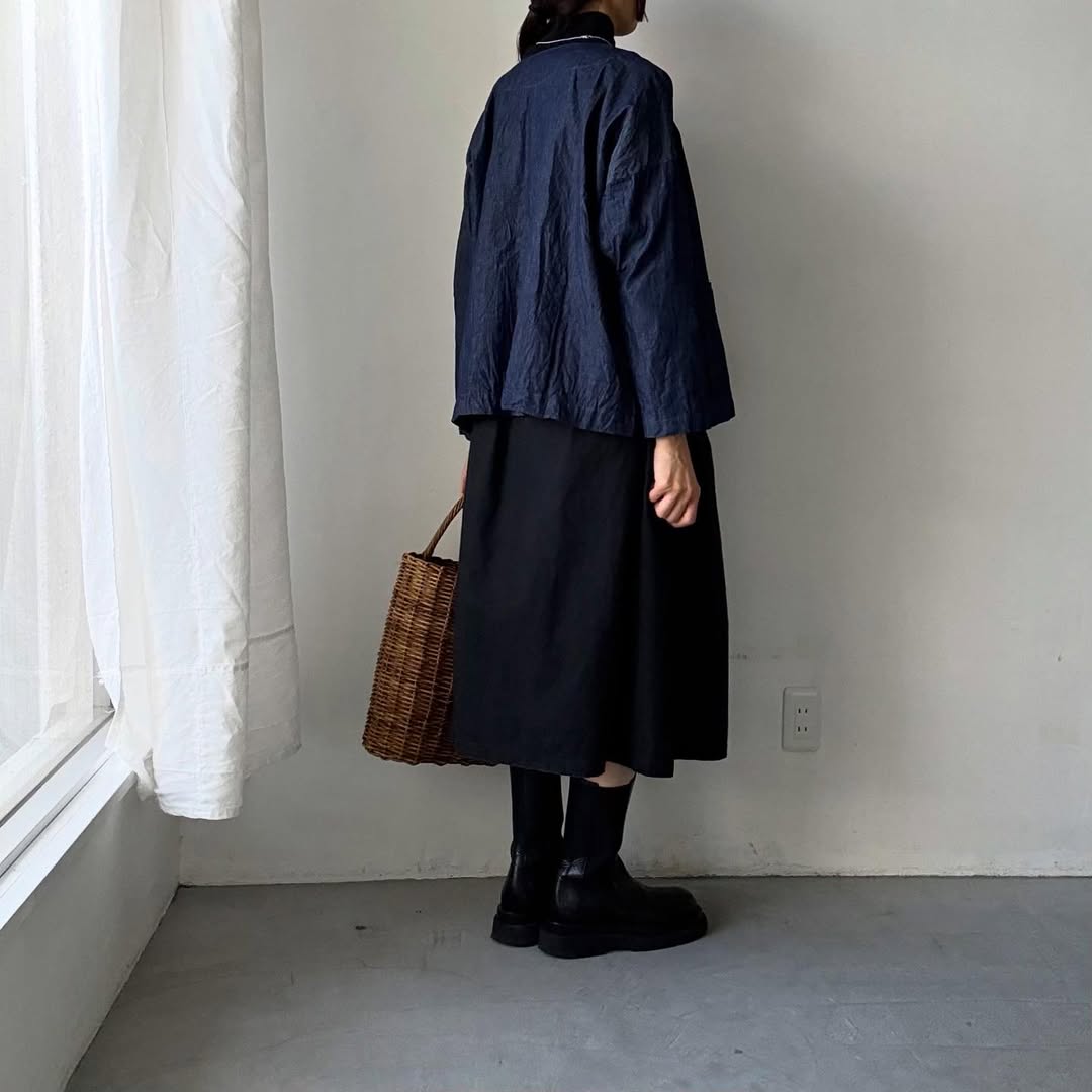 jujudhau デッドストックデニムダブルボタンシャツ