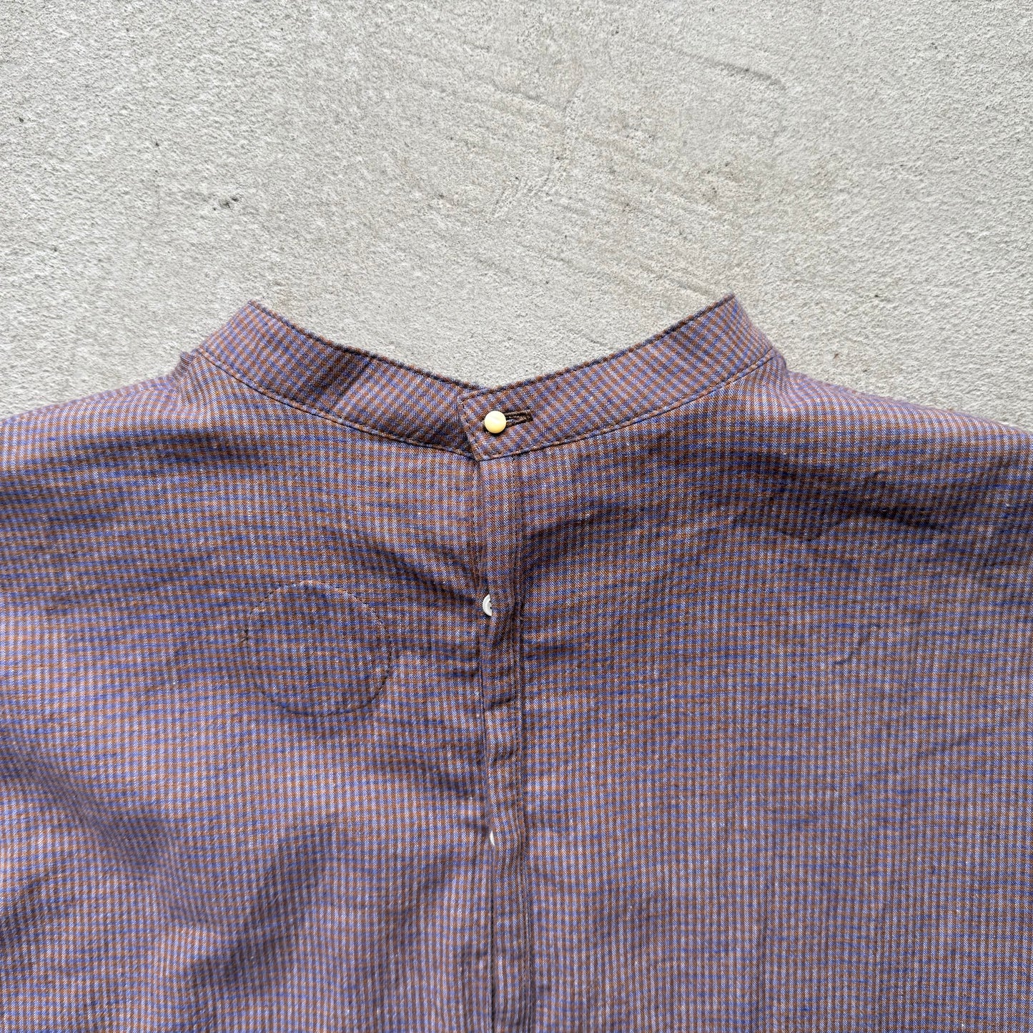 atelier d'antan Pigott コットンリネンノースリーブシャツ