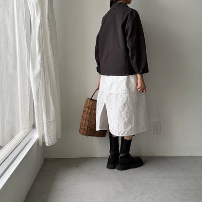 atelier d'antan Kantor コットンジャケット　ダークグレー