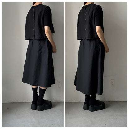 homspun  パルキーシーチングセミフレアスカート