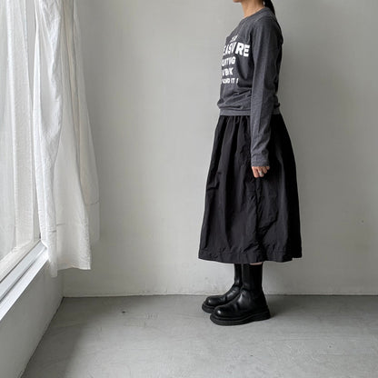 R&D.M.Co トレジャーハンティング長袖Tシャツ　チャコールグレー