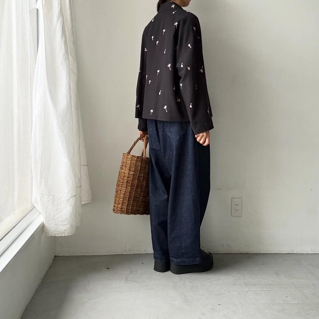 atelier naruse  コットンリネンテーラードジャケットnohara