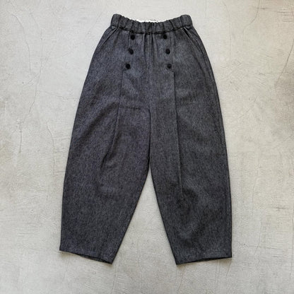 MAGALI コットンリネンデニムマリンパンツ