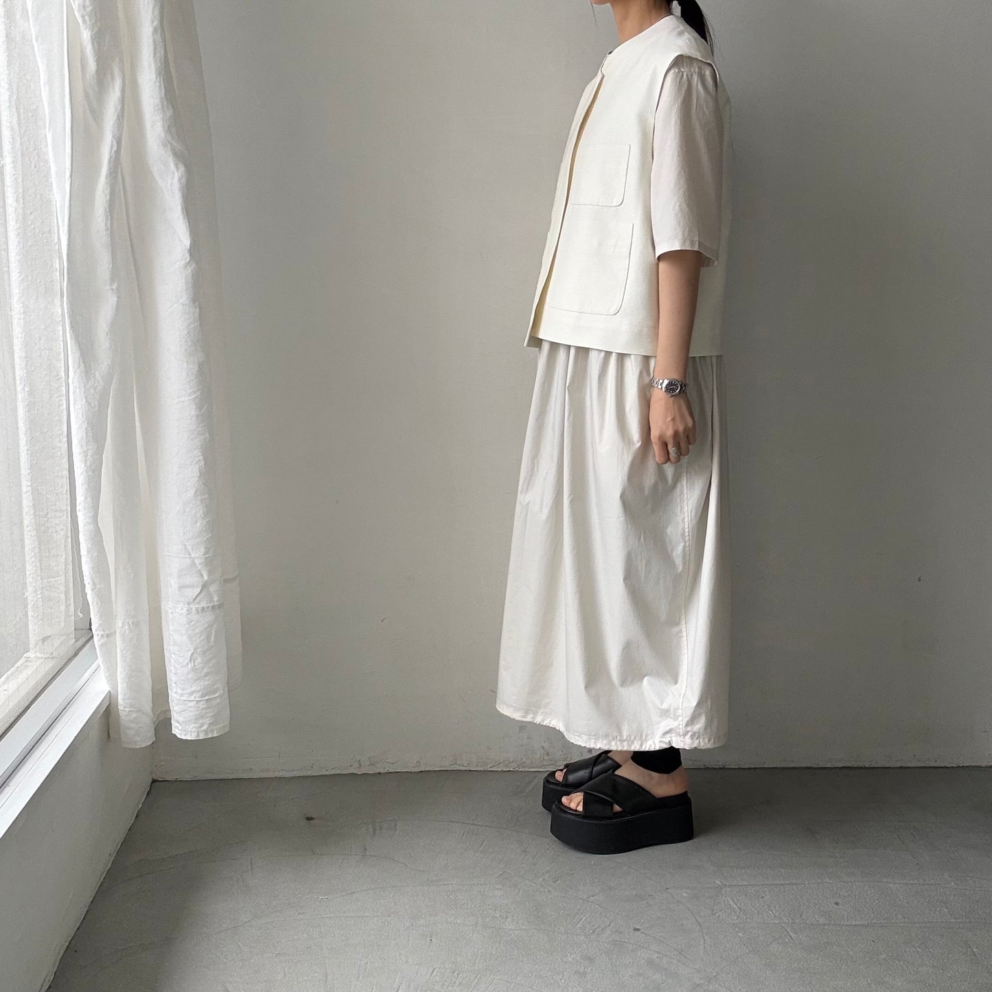 TENNE HANDCRAFTED MODERN  シルクキュプラツイードベスト