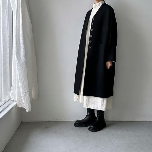 atelier naruse メルトンウールコクーンコート