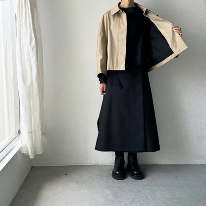 TENNE HANDCRAFTED MODERN ベンタイルショートケープコート