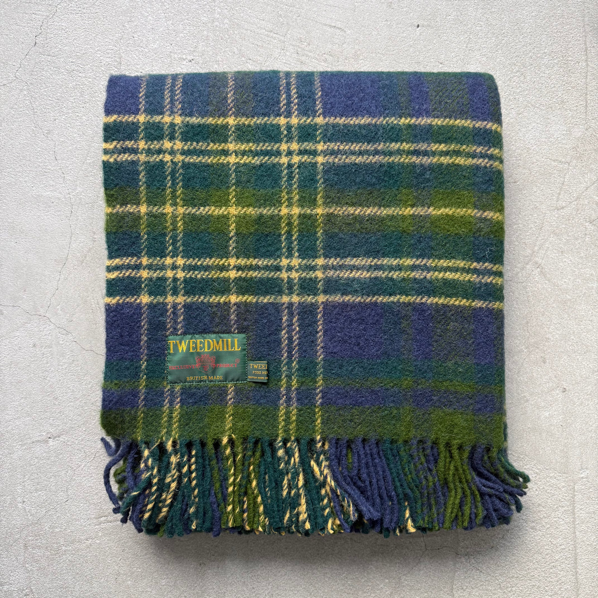 TWEED MILL ウールブランケットForest Tartan