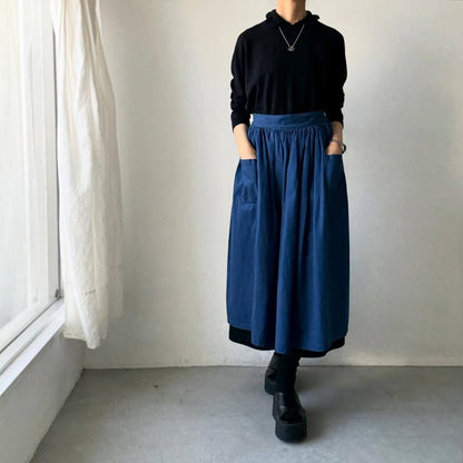 cion  ウールフリルカラーポロニット　ブラック