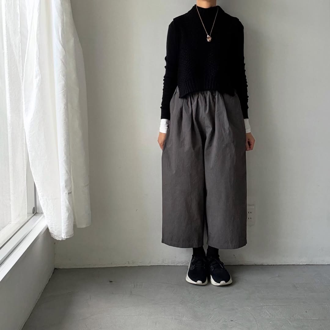 Linenya  タックワイドパンツ